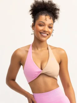 Duo Halter Twist Sports Bra