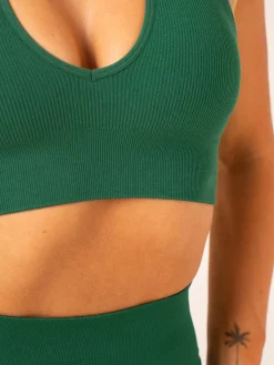 Lift Rib Seamless Halter Sports Bra
