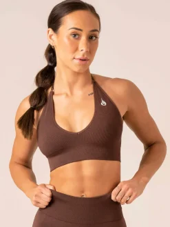 Lift Rib Seamless Halter Sports Bra