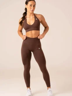 Lift Rib Seamless Halter Sports Bra