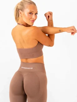 Lift Rib Seamless Halter Sports Bra