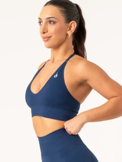 Lift Rib Seamless Halter Sports Bra