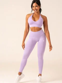 Lift Rib Seamless Halter Sports Bra
