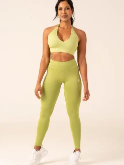 Lift Rib Seamless Halter Sports Bra