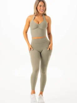 NKD Scrunch Halter Tank