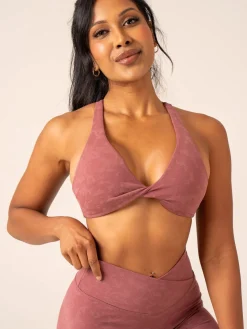 NKD Stonewash Twist Sports Bra