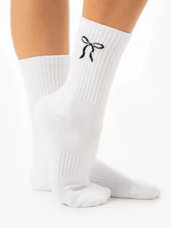 Pilates Bow Crew Socks