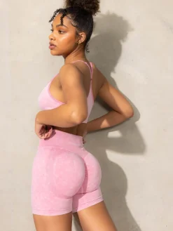 Stonewash Scrunch Seamless Shorts