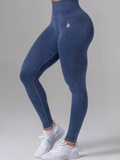 Stonewash Seamless Invisible Scrunch Leggings