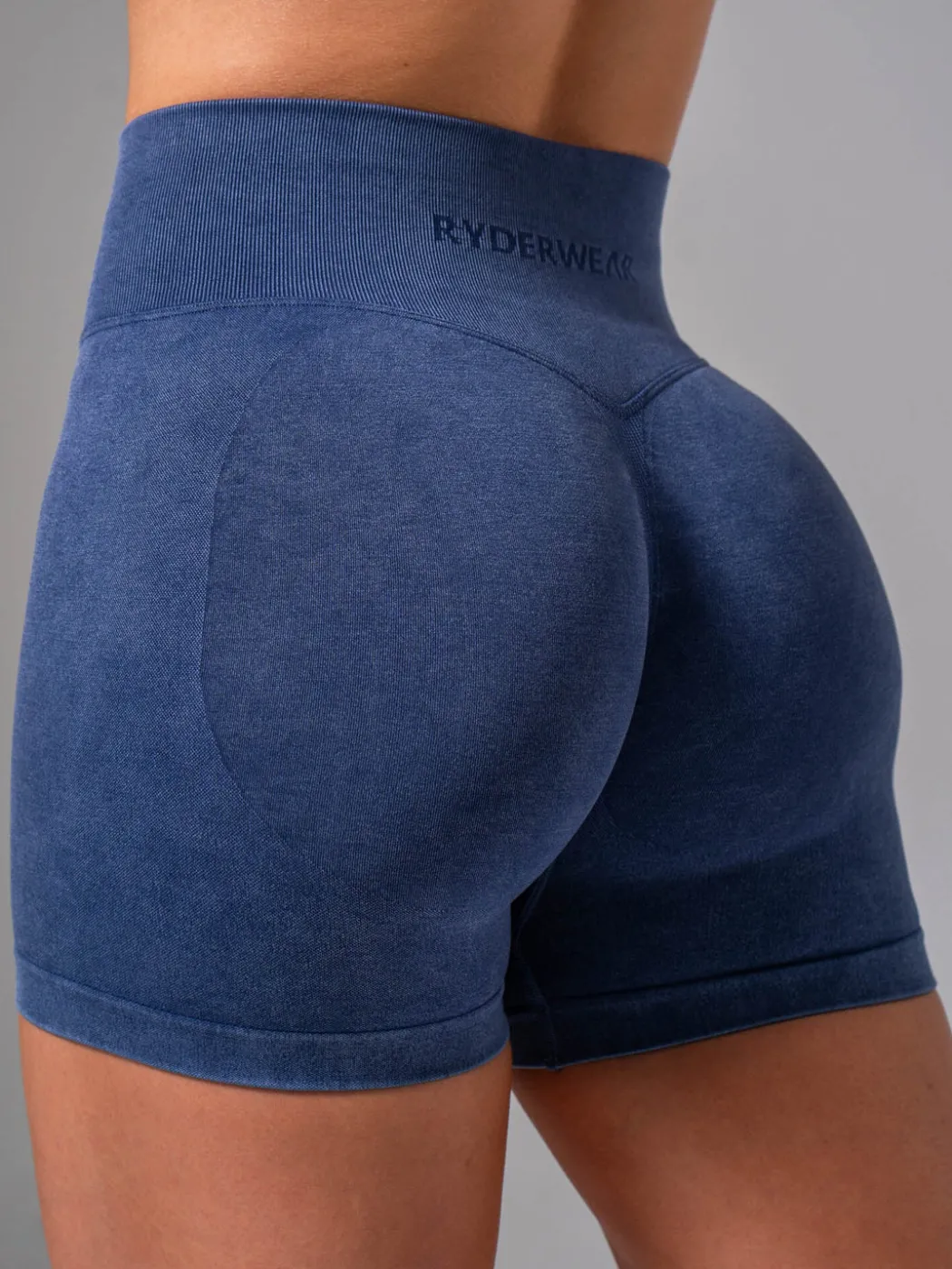 Stonewash Seamless Invisible Scrunch Shorts