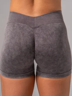 Stonewash Seamless V Back Shorts