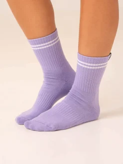Stripe Crew Socks